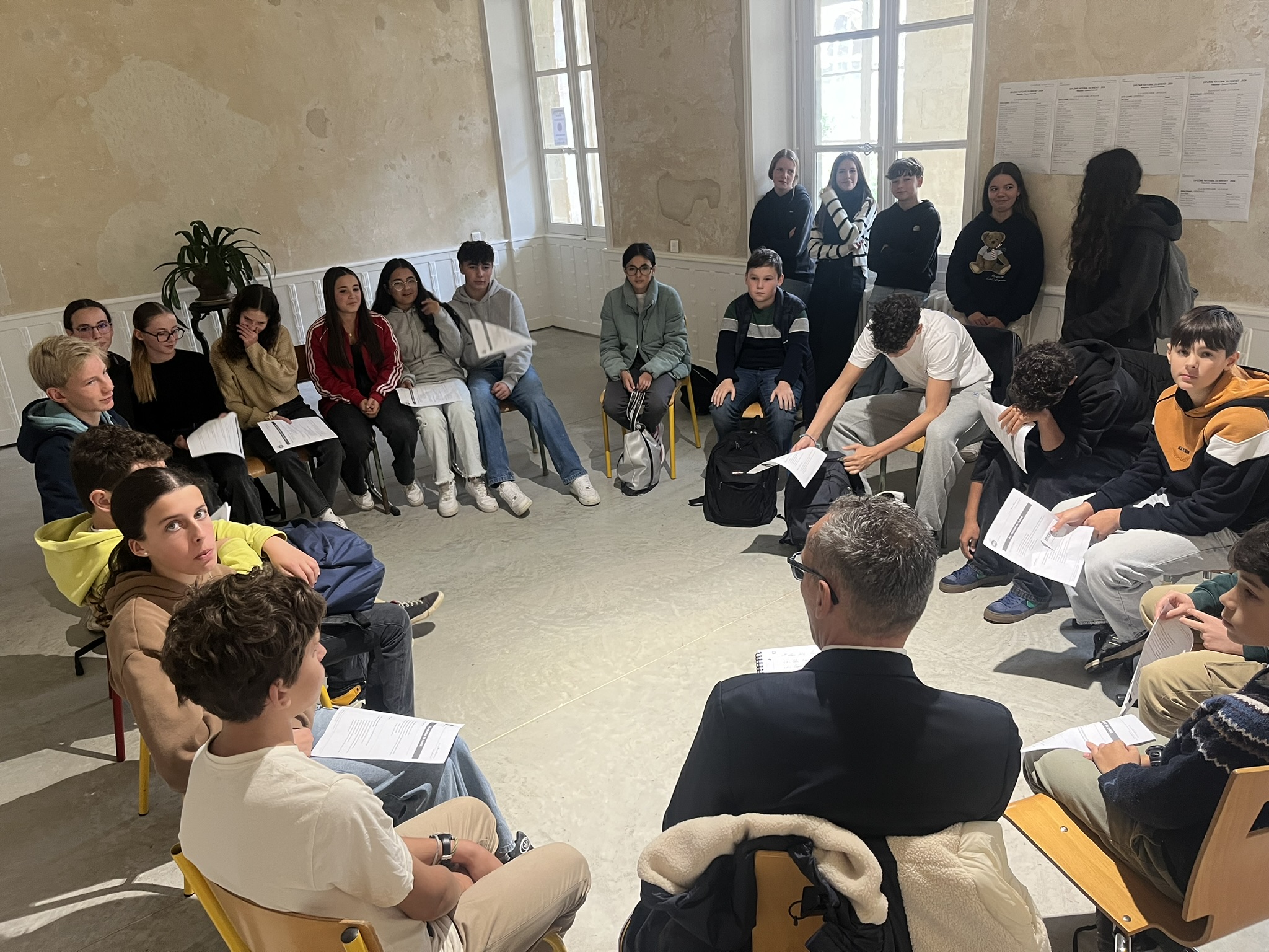 Classe des 4eme du Collège Notre Dame La Flèche