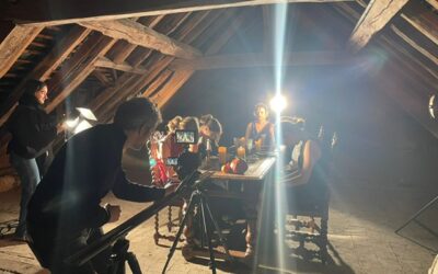 Les lycéens tournent un film avec un réalisateur professionnel